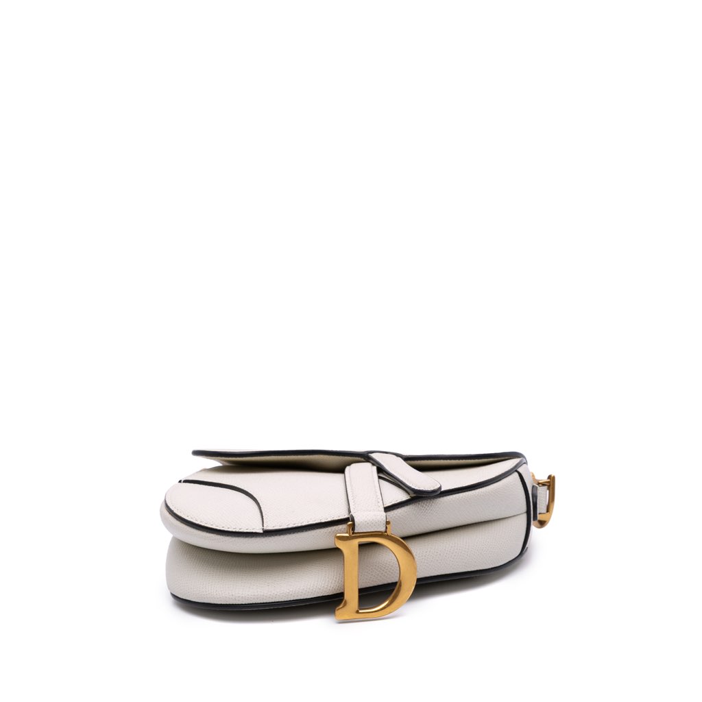 Dior Mini Grained Calfskin Saddle Bag - 3
