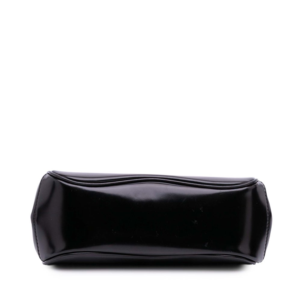 Gucci Mini Polished Leather Bamboo Lady Lock Top Handle Bag - 3