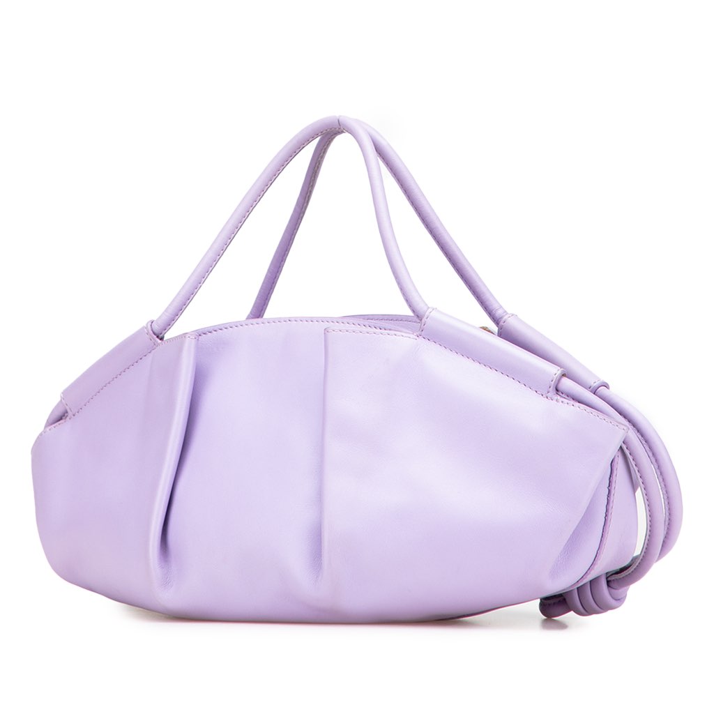 Loewe Small Shiny Calfskin Paseo Satchel - Back view