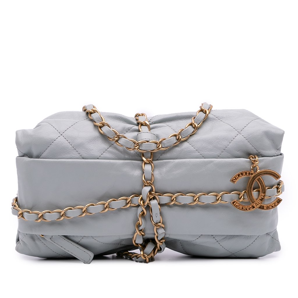 Chanel Quilted Calfskin Midnight Swim Baluchon Bag