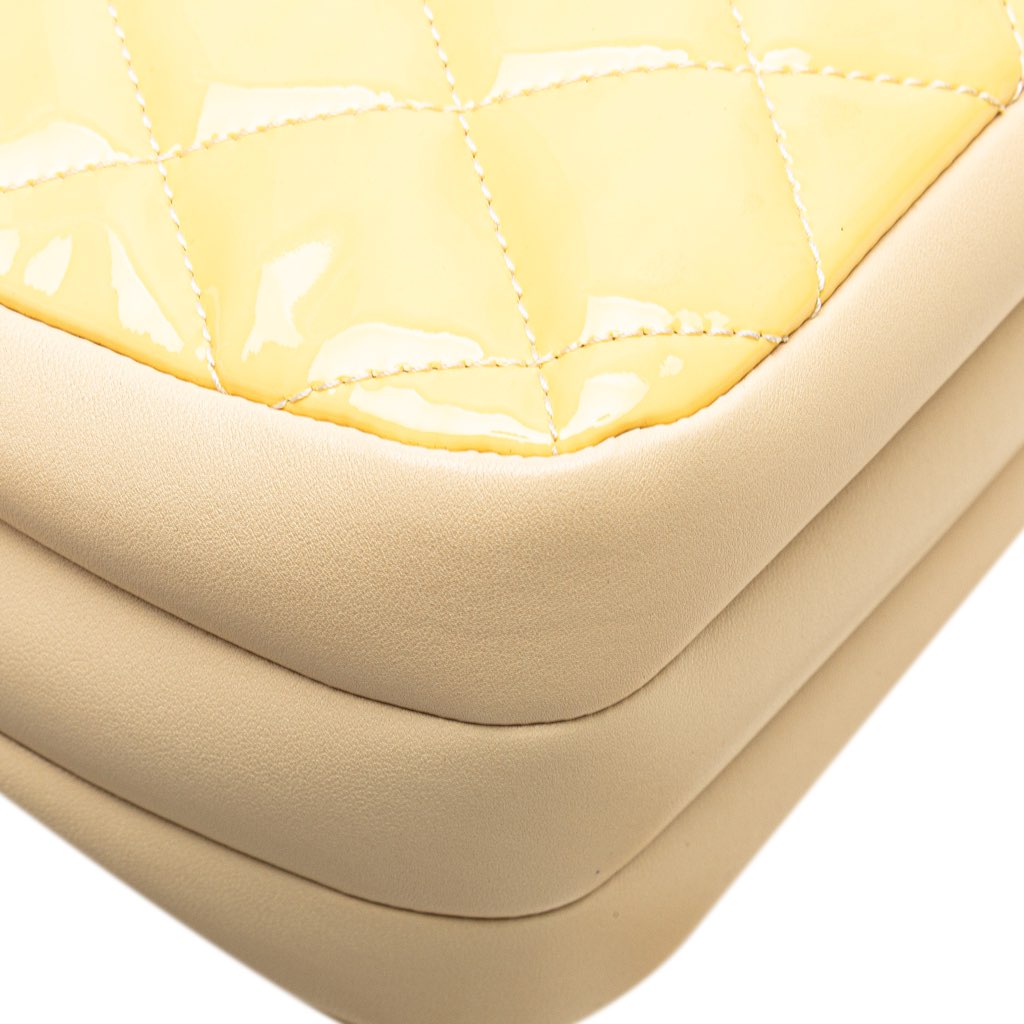 Chanel Quilted Patent Chain Double Zip Crossbody - Image 13