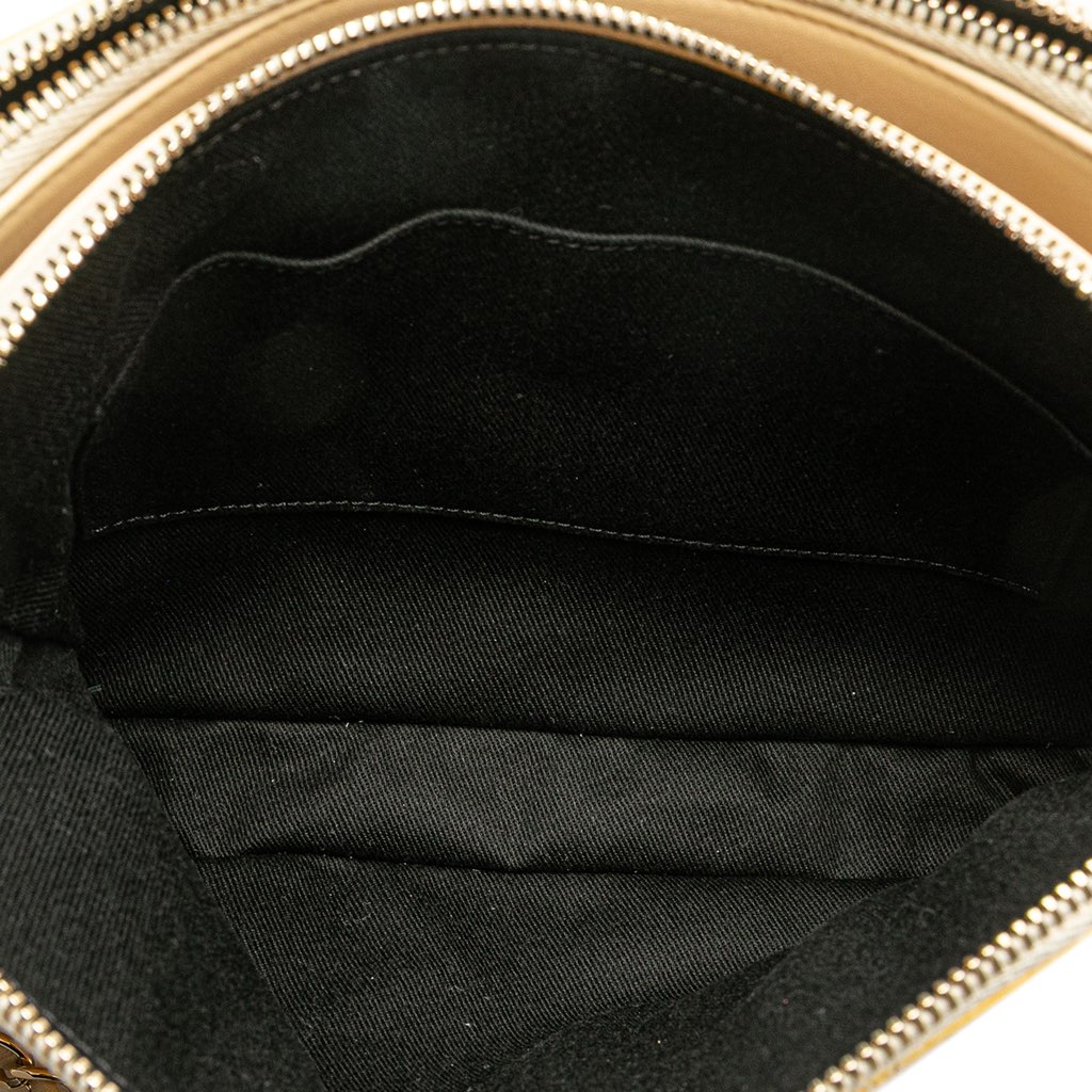 Chanel Quilted Patent Chain Double Zip Crossbody - Side view