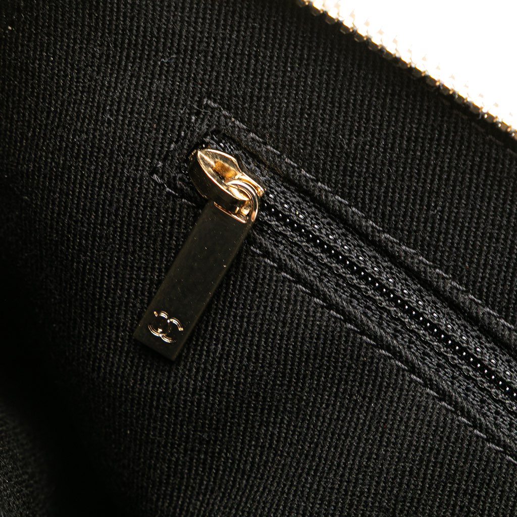 Chanel Quilted Patent Chain Double Zip Crossbody - Image 10