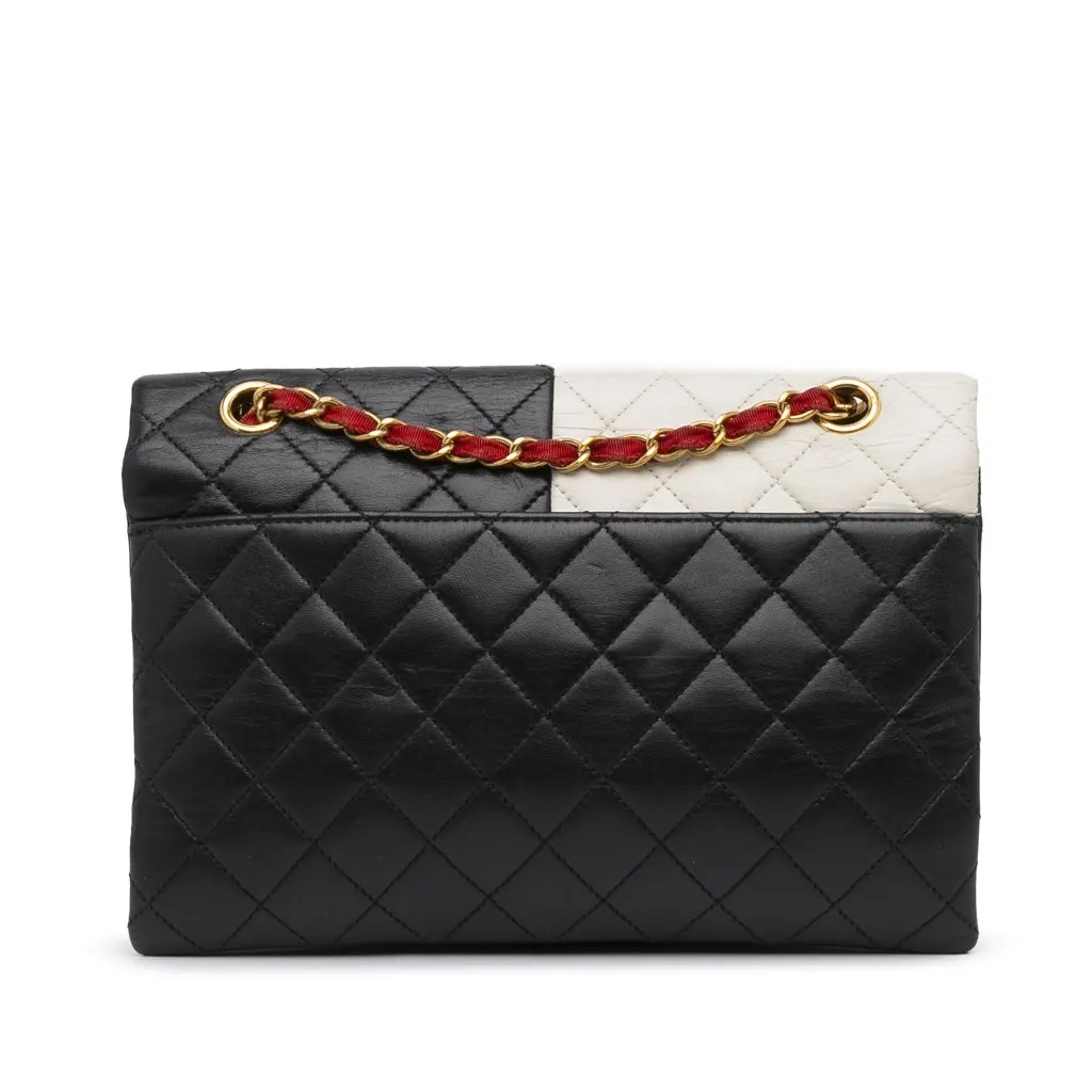Chanel Pagoda Colorblocking Shoulder Bag MultiColor Leather Fair - Inside View