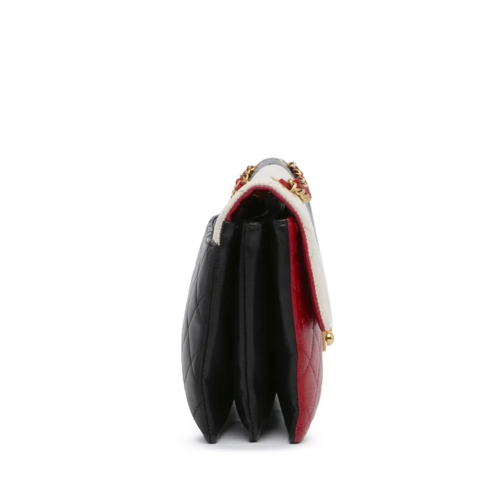 Chanel Pagoda Colorblocking Shoulder Bag MultiColor Leather Fair - Model View