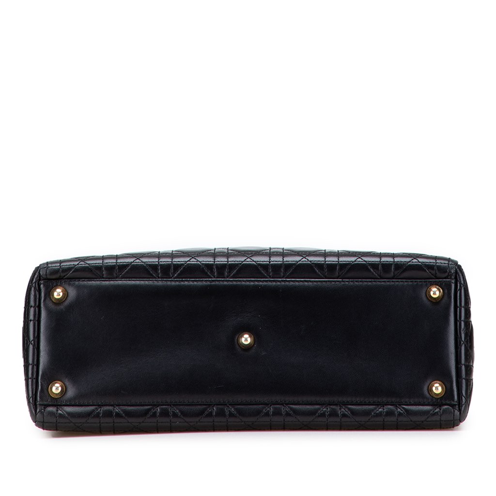 Dior Large Lambskin Cannage Lady Dior - Image 6