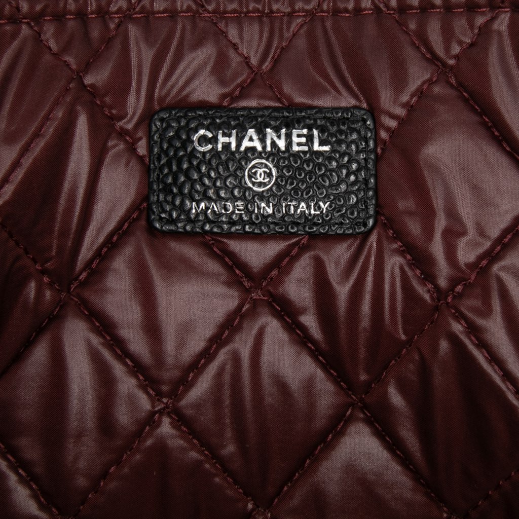 Chanel Large Quilted Caviar O Case Clutch - 5