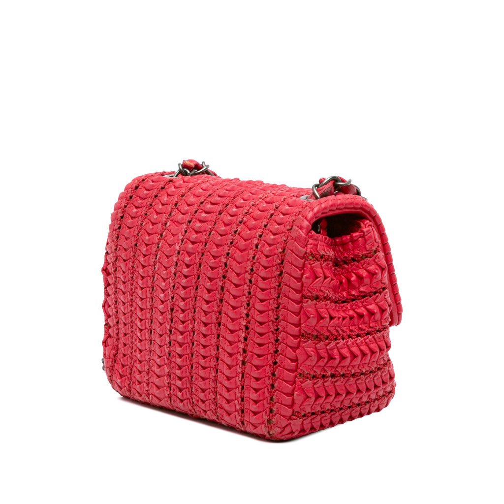 Chanel Paris Seoul Mini Crochet Lambskin Flap - Back view