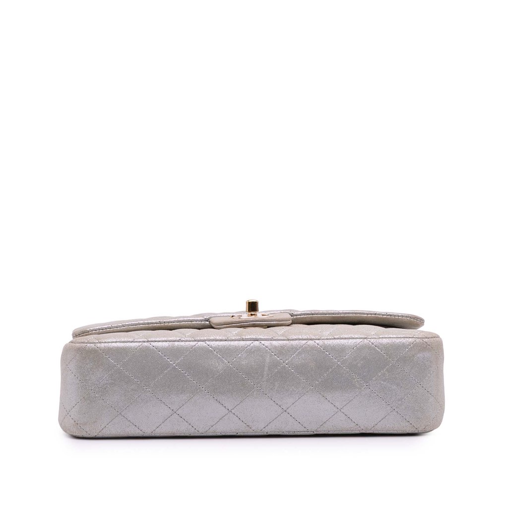 Chanel Medium Classic Iridescent Lambskin Double Flap - Image 6