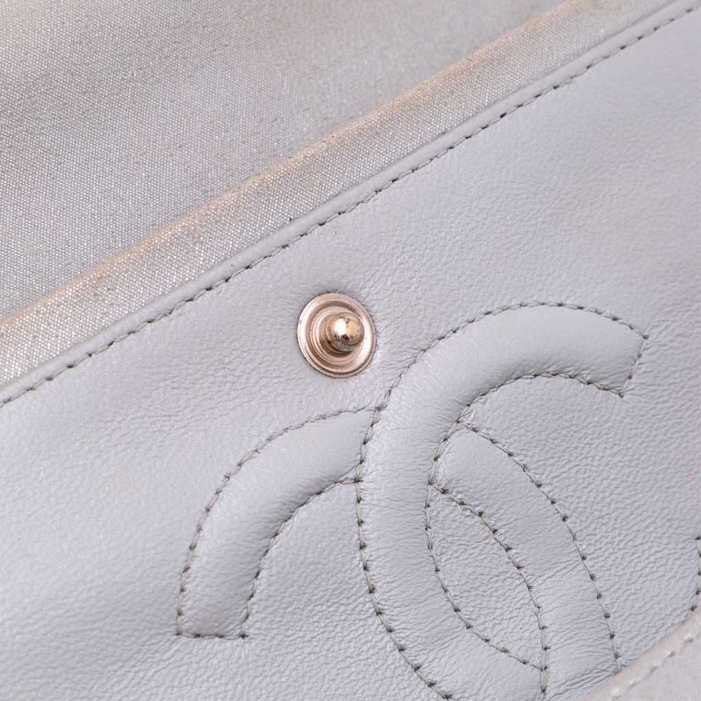 Chanel Medium Classic Iridescent Lambskin Double Flap - Image 10