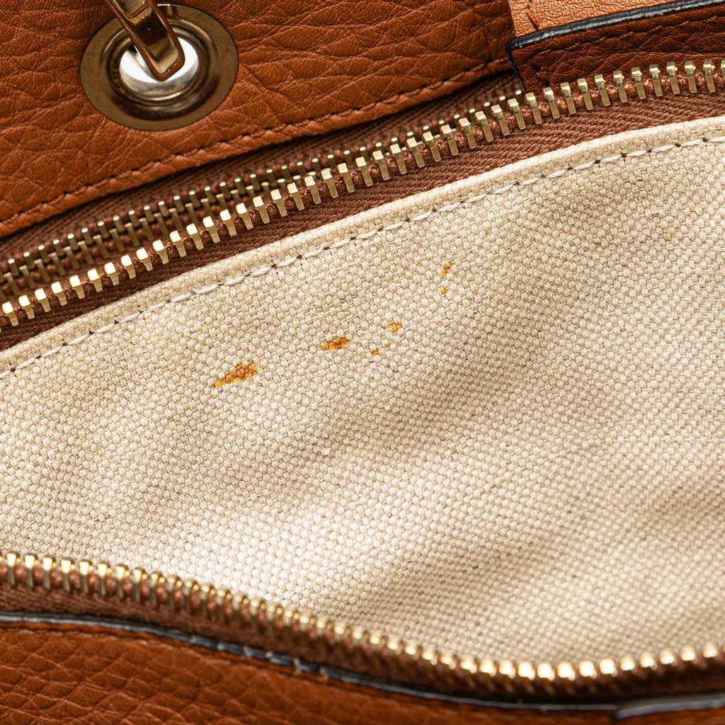 Gucci Medium Calfskin Bamboo Shopper Satchel - 5