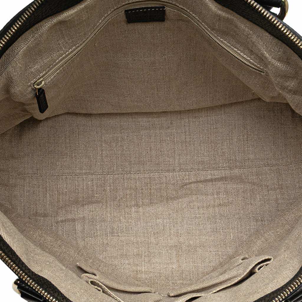 Gucci Large Dollar Calfskin GG Charm Dome Satchel - 4