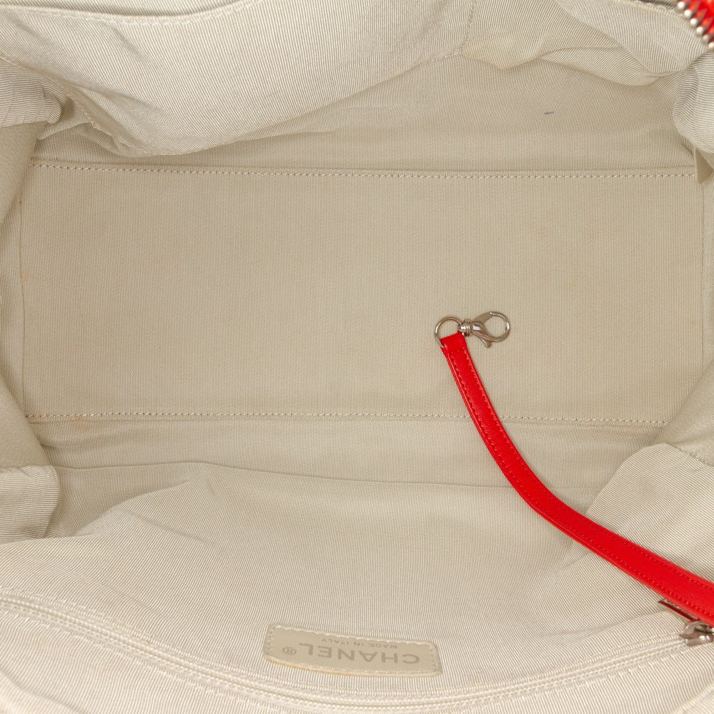 Chanel Quilted Washed Lambskin Chain Around Bowler - 4