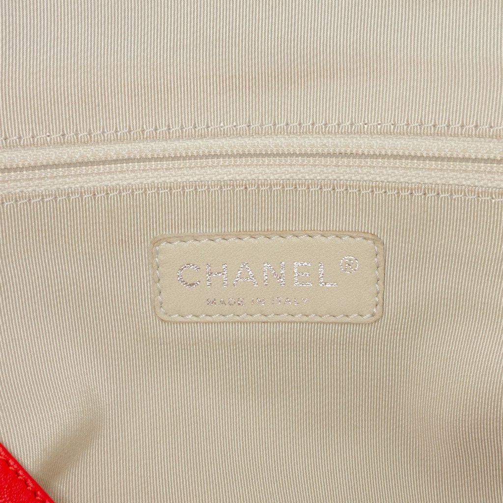 Chanel Quilted Washed Lambskin Chain Around Bowler - Side view