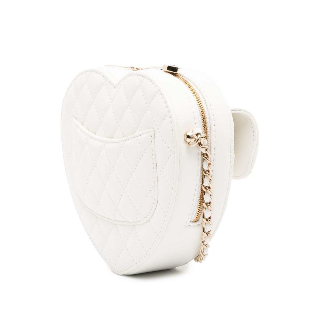 Chanel Lambskin CC in Love Heart Crossbody - Back view