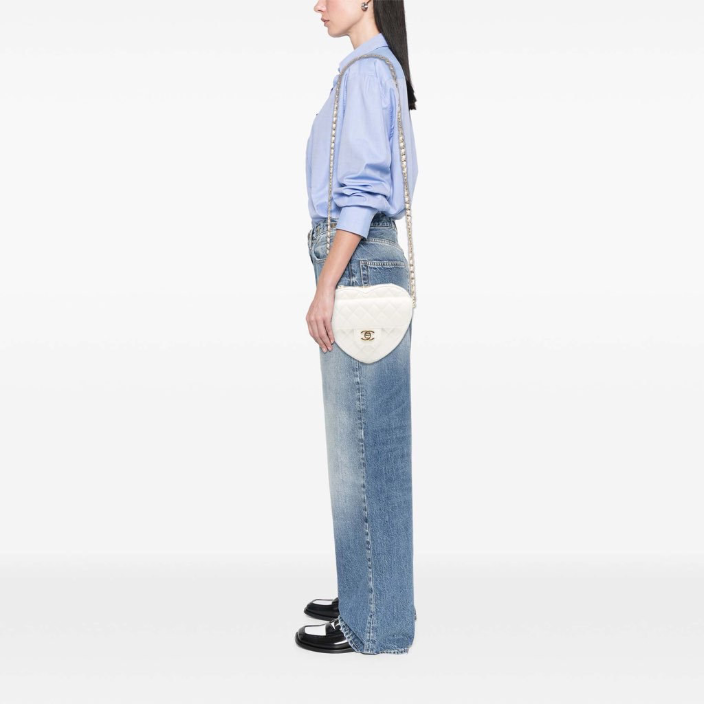 Chanel Lambskin CC in Love Heart Crossbody - Image 13