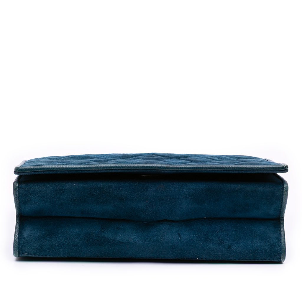 Chanel Small CC Quilted Suede Chain Crossbody - 3