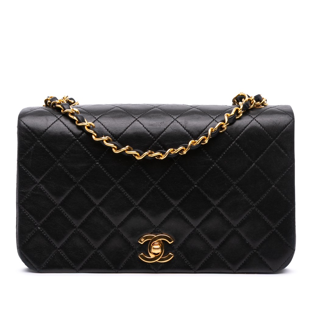 Chanel CC Quilted Lambskin Full Single Flap