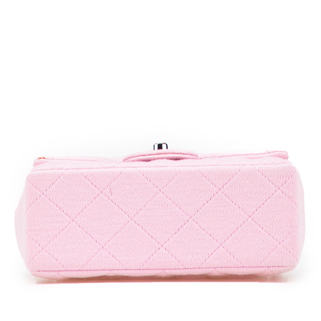 Chanel Mini Square Classic Jersey Single Flap - Image 6