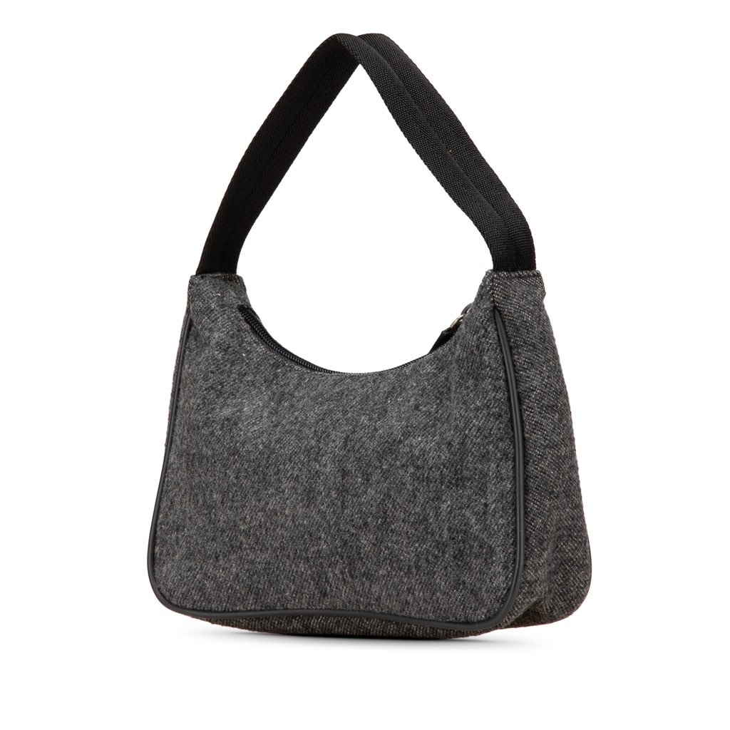 Prada Wool Shoulder Bag - 2