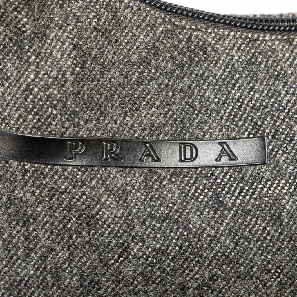 Prada Wool Shoulder Bag - 5