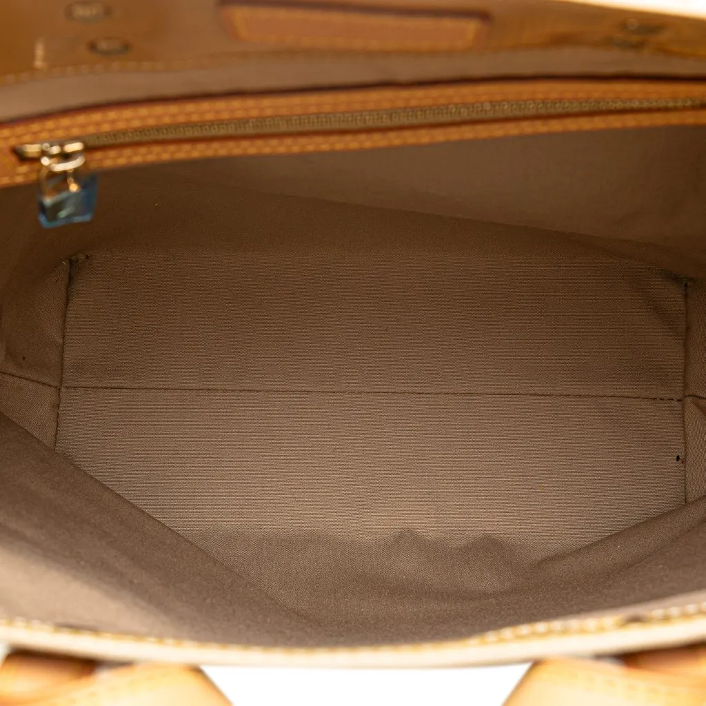 Louis Vuitton Monogram Vernis Reade MM Brown Leather Fair - Model View