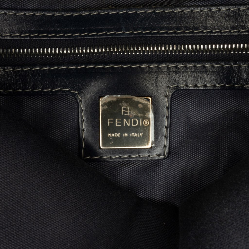 Fendi Canvas FF Marble Double Flap Shoulder Bag - Detail 2