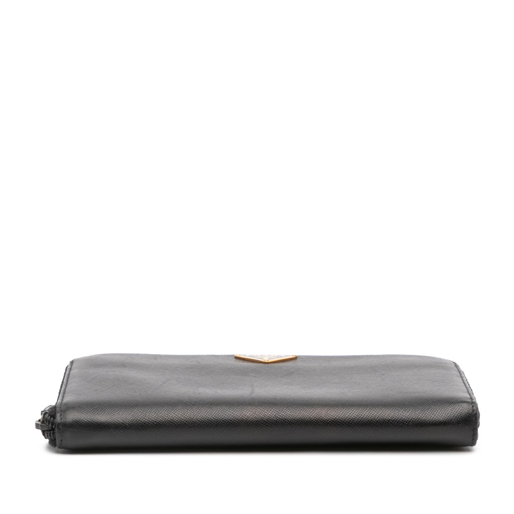 Prada Saffiano Zip Around Long Wallet - 3