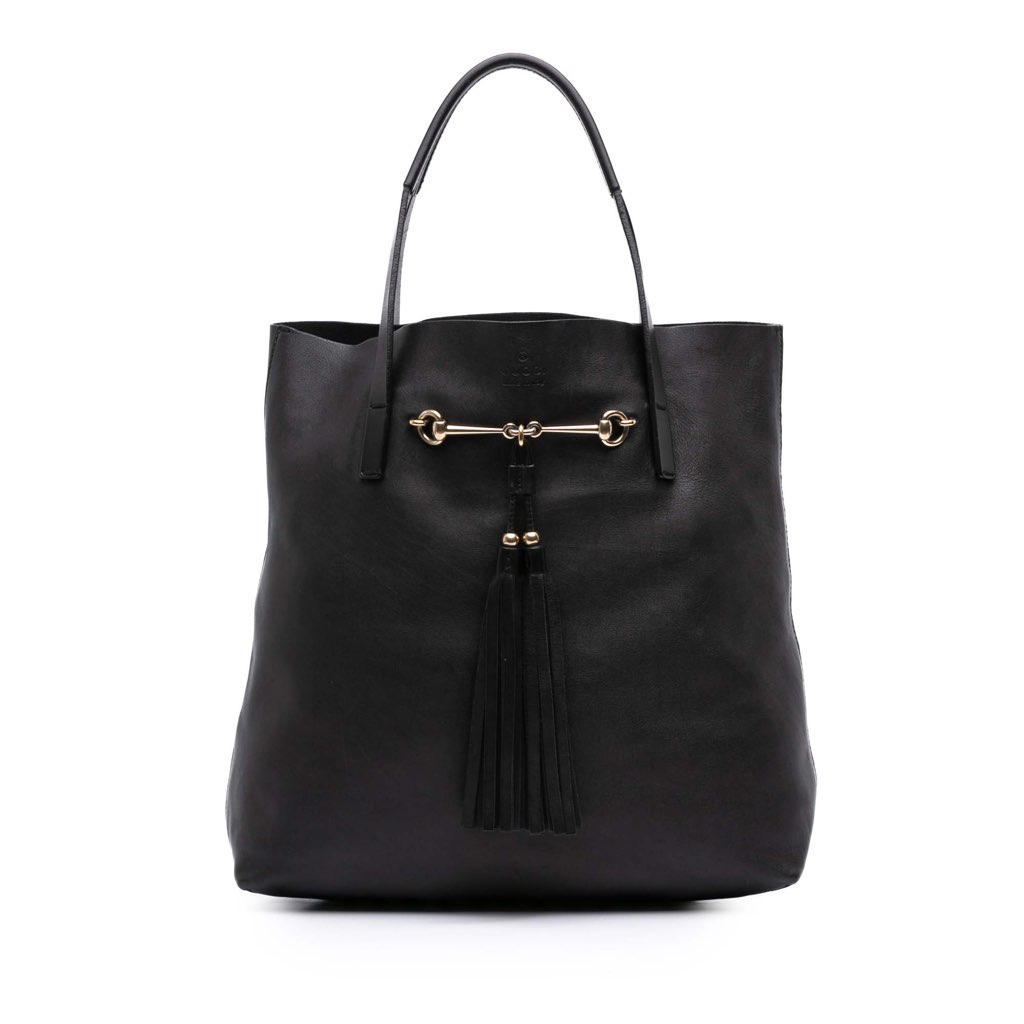 Gucci Leather Horsebit Park Avenue Tote
