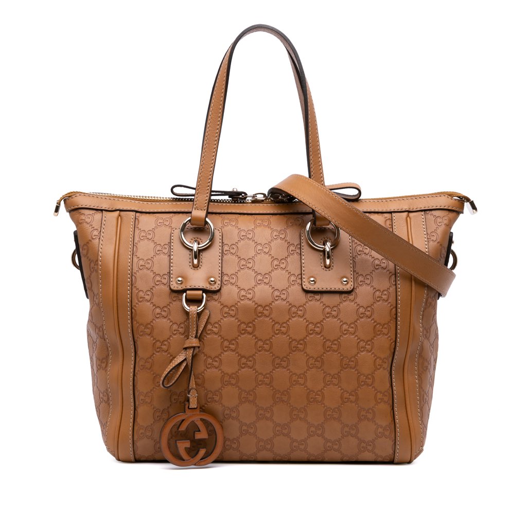 Gucci Medium Guccissima Charm Satchel