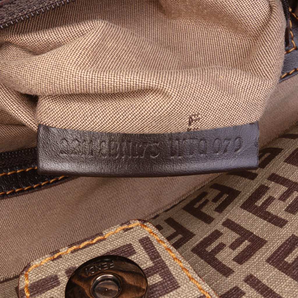 Fendi Zucchino Nylon and Spalmati Grande Pillow Tote - Side view