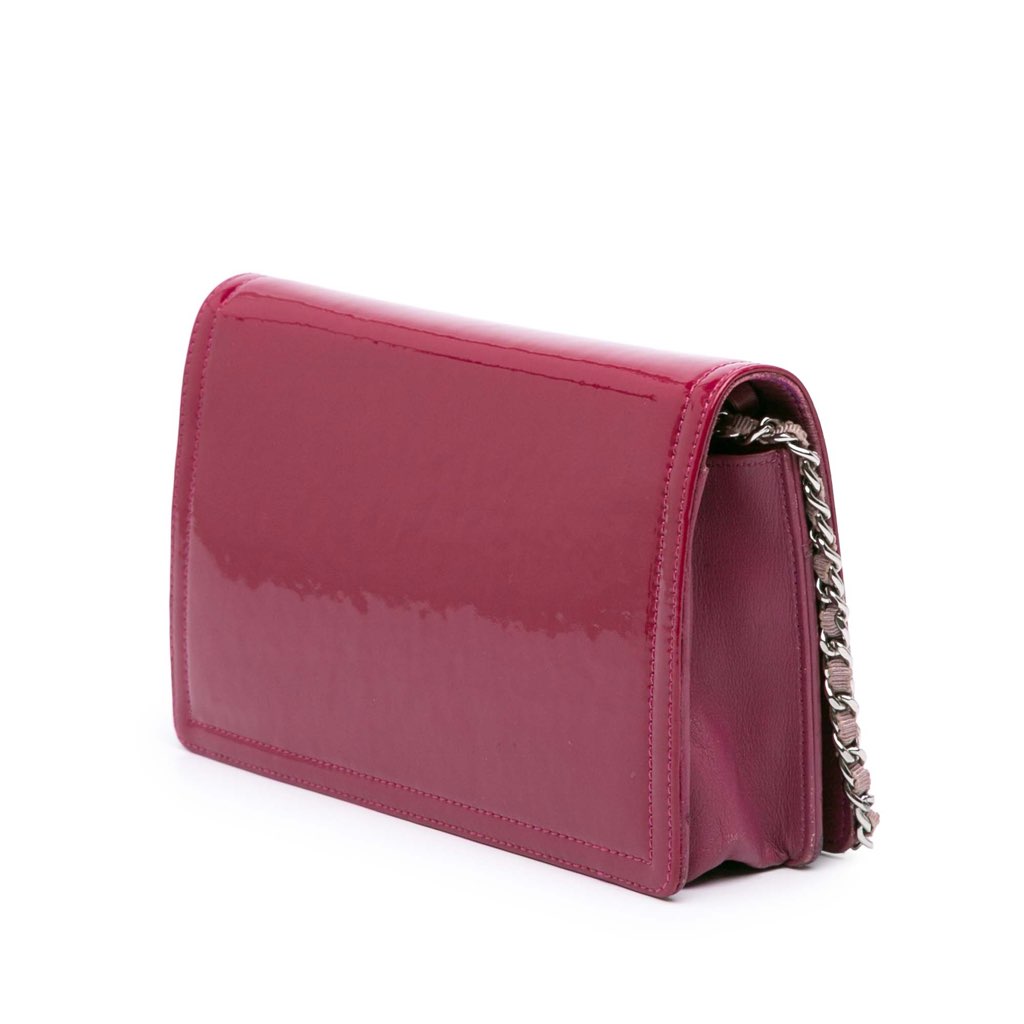 Chanel Patent CC Lipstick Wallet On Chain - 2