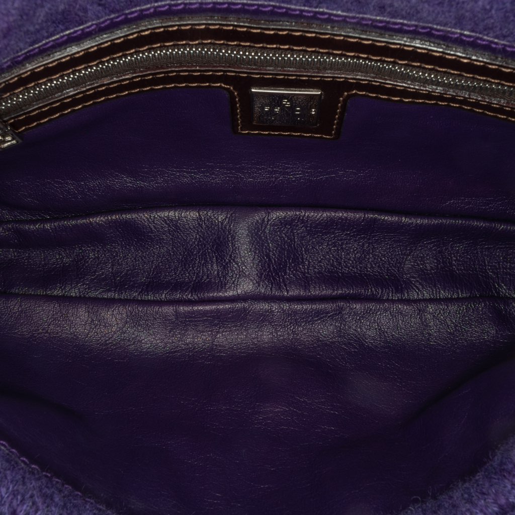 Fendi Mini Knitted Wool Appliques Baguette - 4