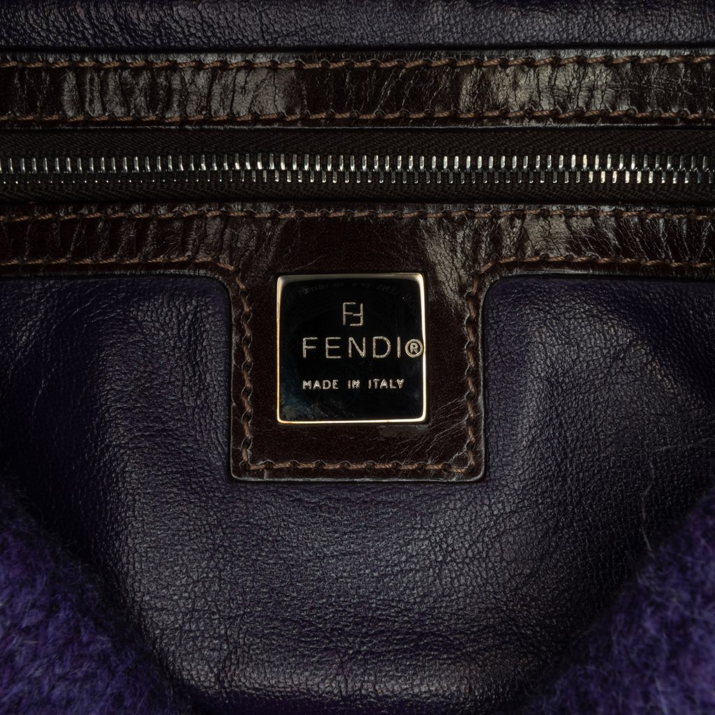 Fendi Mini Knitted Wool Appliques Baguette - 5