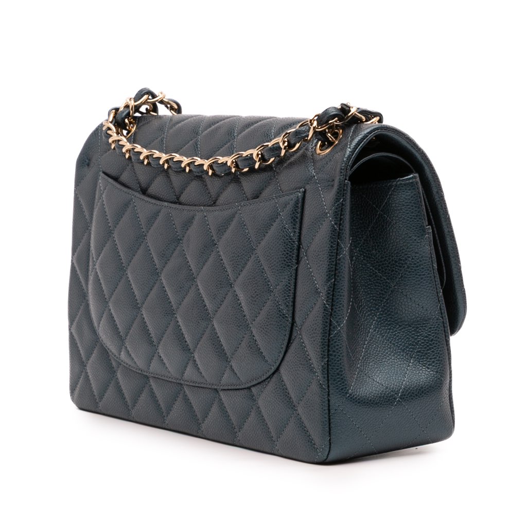 Chanel Medium Classic Iridescent Lambskin Double Flap - 2