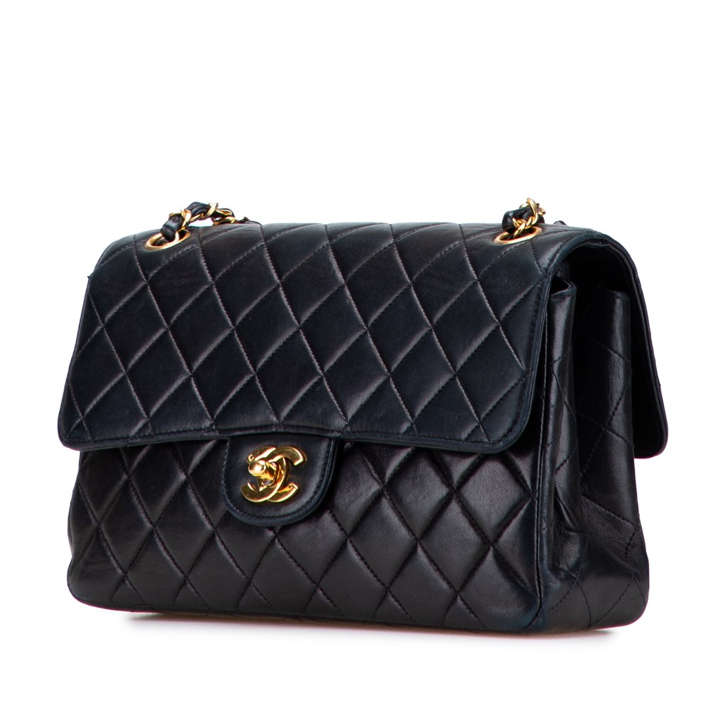 Chanel Medium Quilted Lambskin Double Sided Flap - Back view