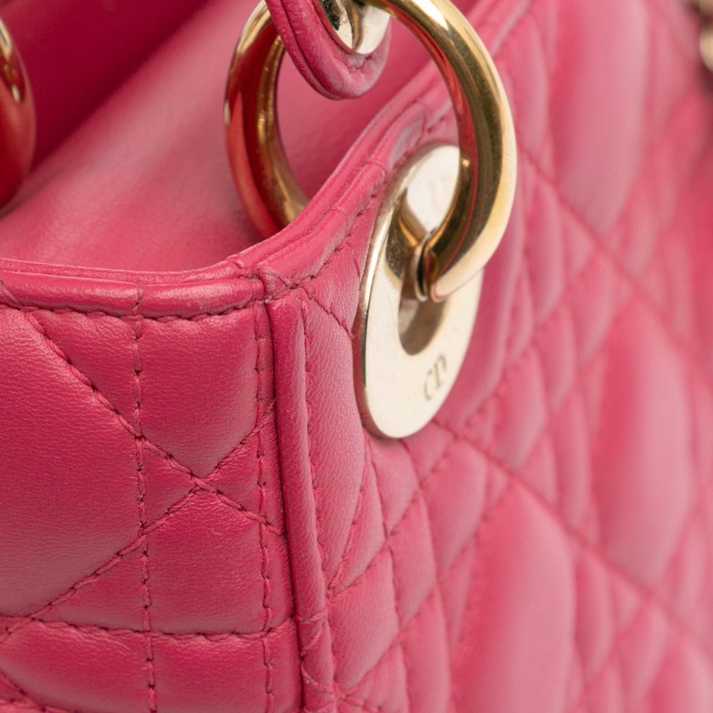 Dior Mini Lambskin Cannage Lady Dior - Detail 2