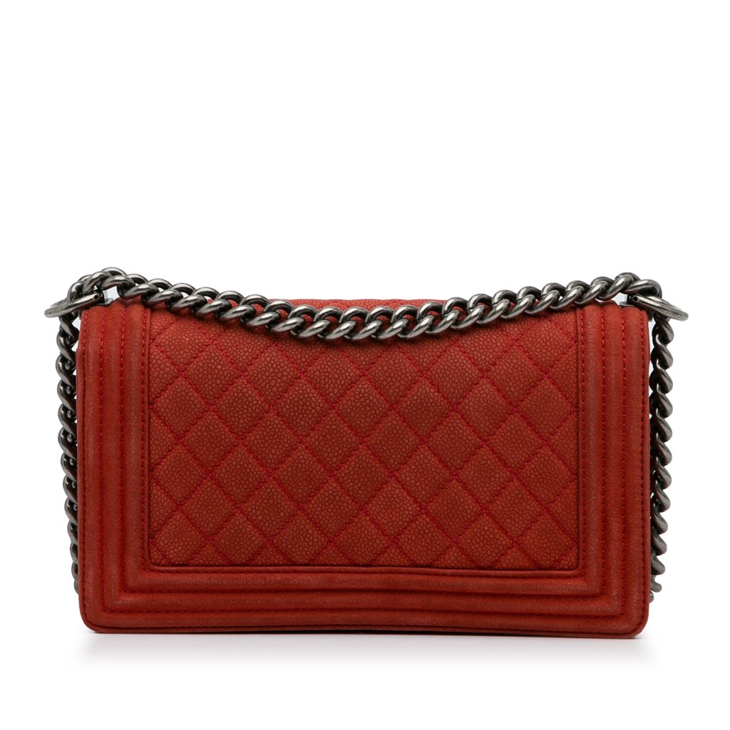 Chanel Old Medium Quilted Caviar Boy Flap - 4