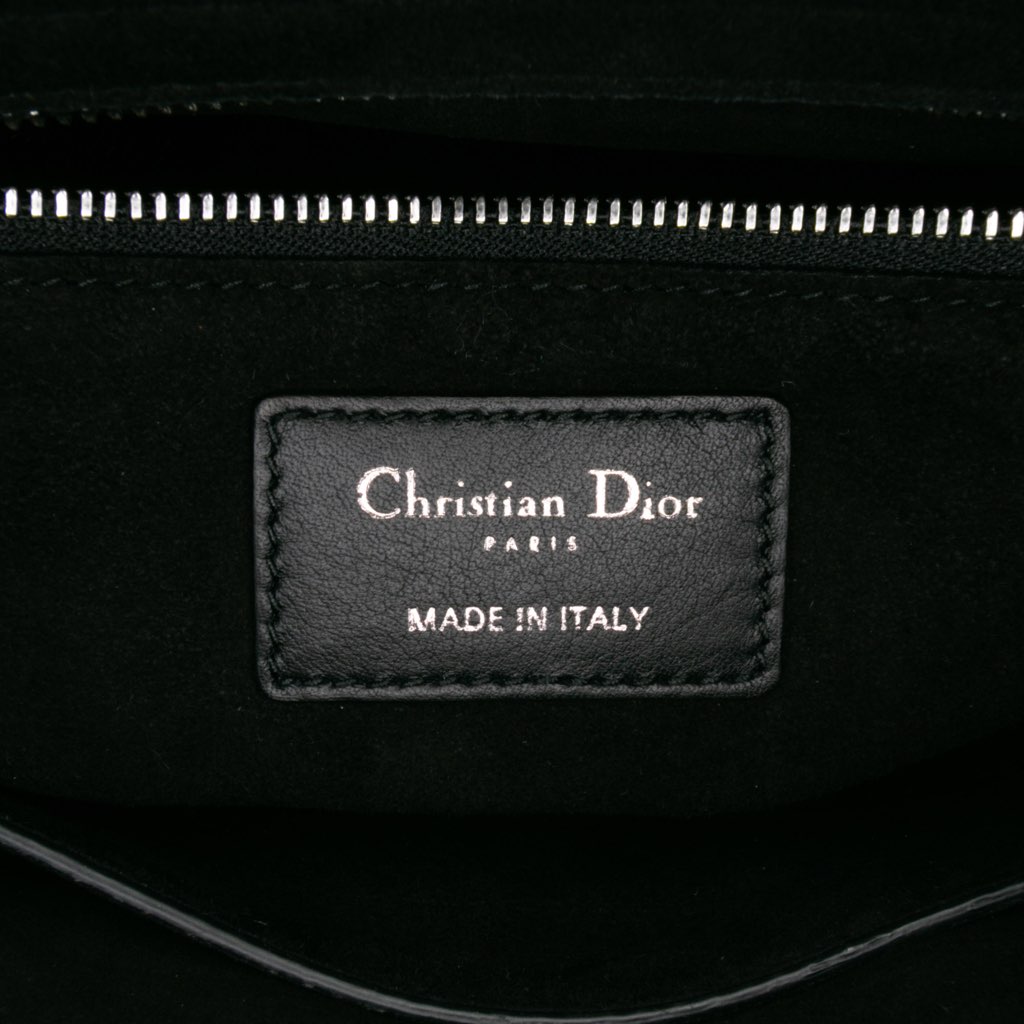 Dior Medium Calfskin Checkered Lady Dior - Side view