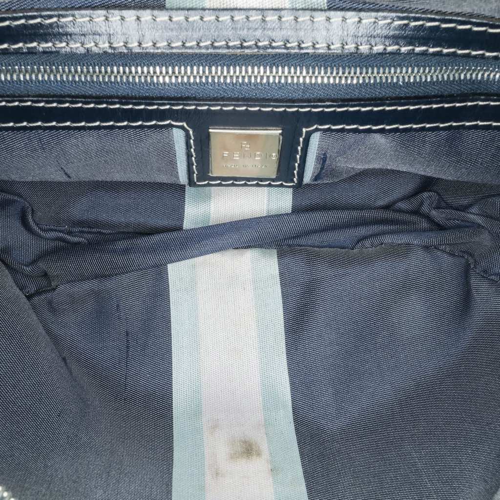 Fendi Canvas FF Marble Croissant Shoulder Bag - 4