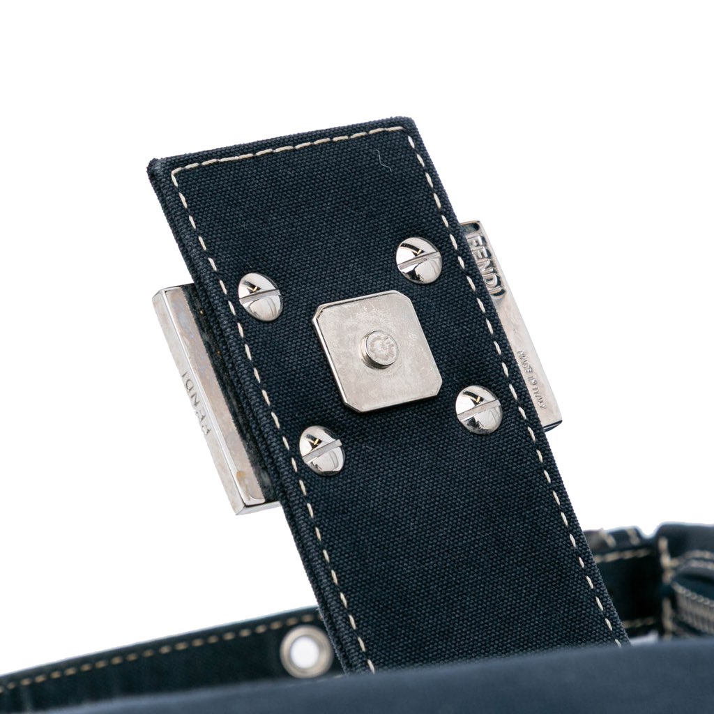 Fendi Canvas FF Marble Croissant Shoulder Bag - Detail 2