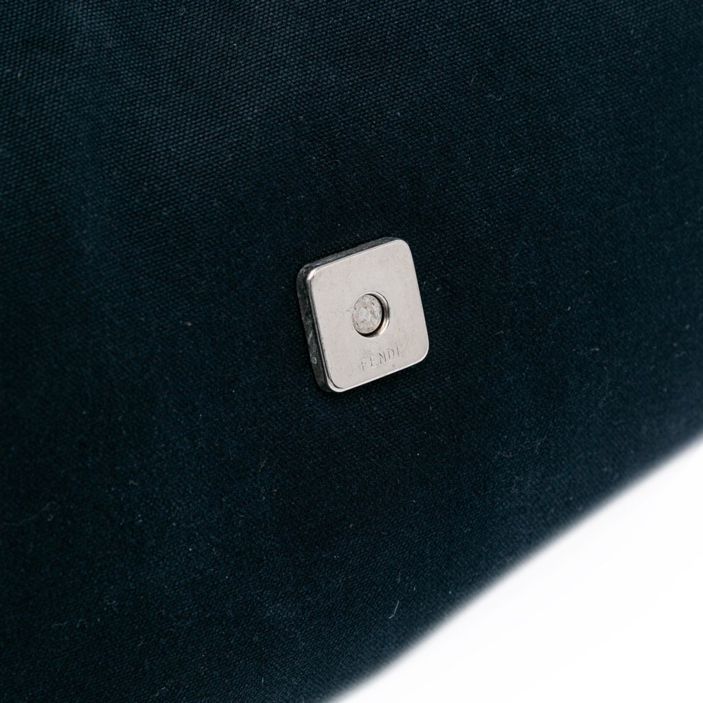 Fendi Canvas FF Marble Croissant Shoulder Bag - Image 10