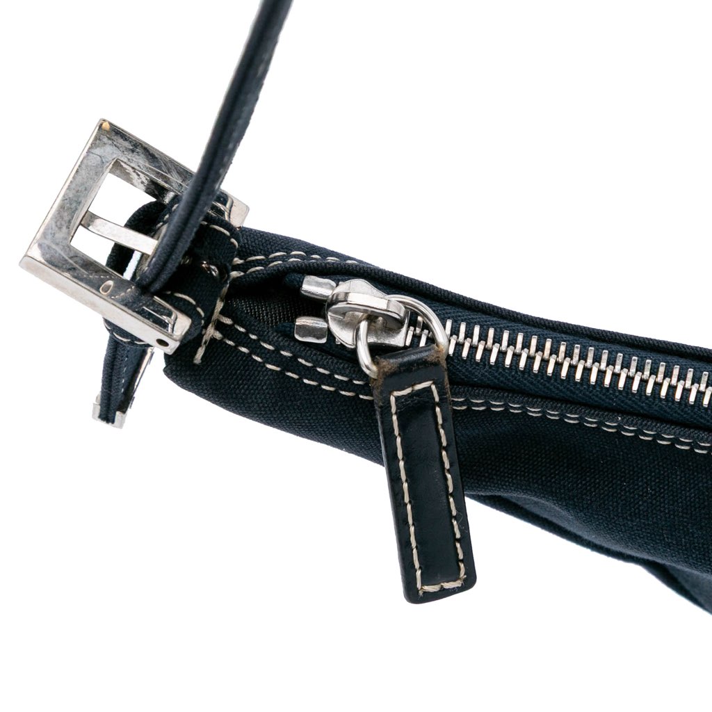 Fendi Canvas FF Marble Croissant Shoulder Bag - Image 11