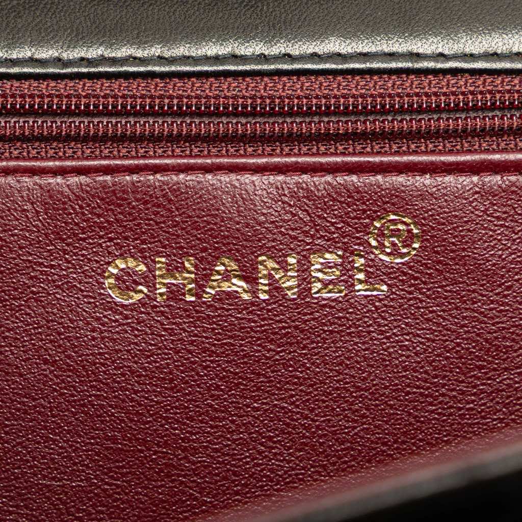 Chanel Medium CC Quilted Lambskin Half Single Flap - Side view