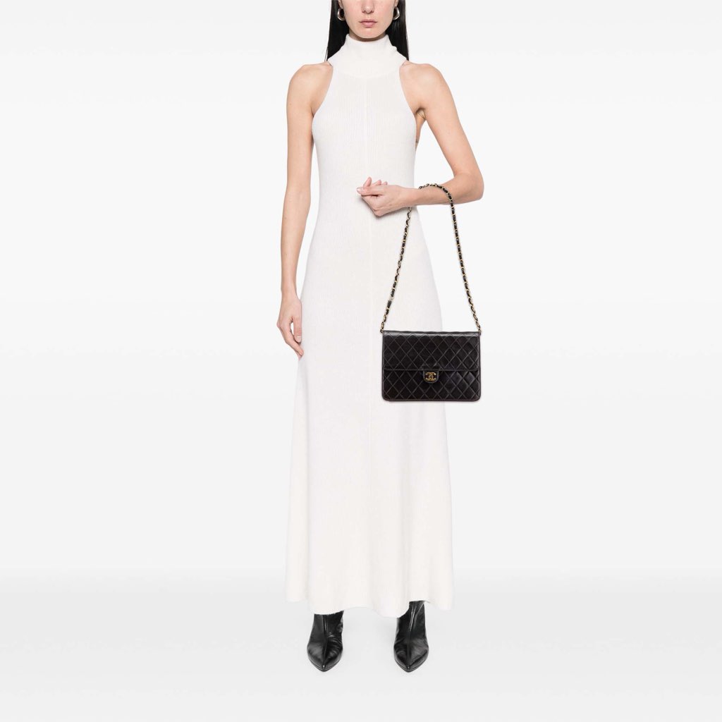 Chanel Medium CC Quilted Lambskin Half Single Flap - Image 12