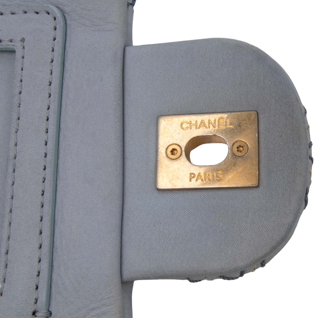 Chanel Jumbo Quilted Calfskin Triple Stitched Flap - Detail 2
