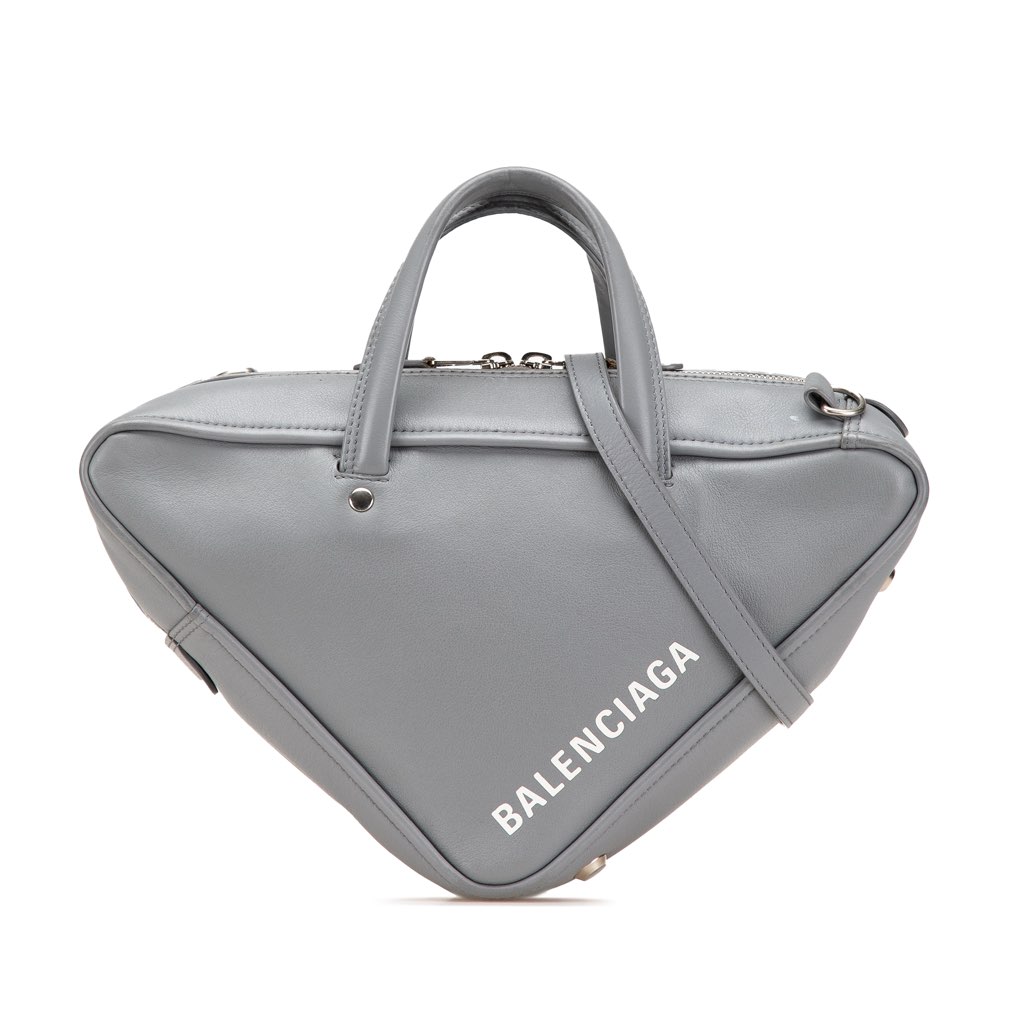 Balenciaga Medium Leather Triangle Duffle Bag