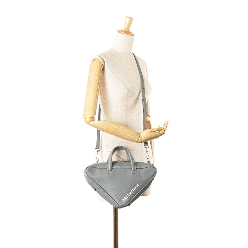 Balenciaga Medium Leather Triangle Duffle Bag - Image 13