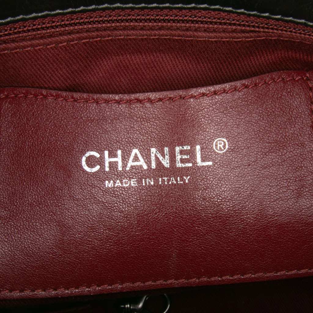 Chanel Large Aged Calfskin Just Mademoiselle Bowling Bag - Side view