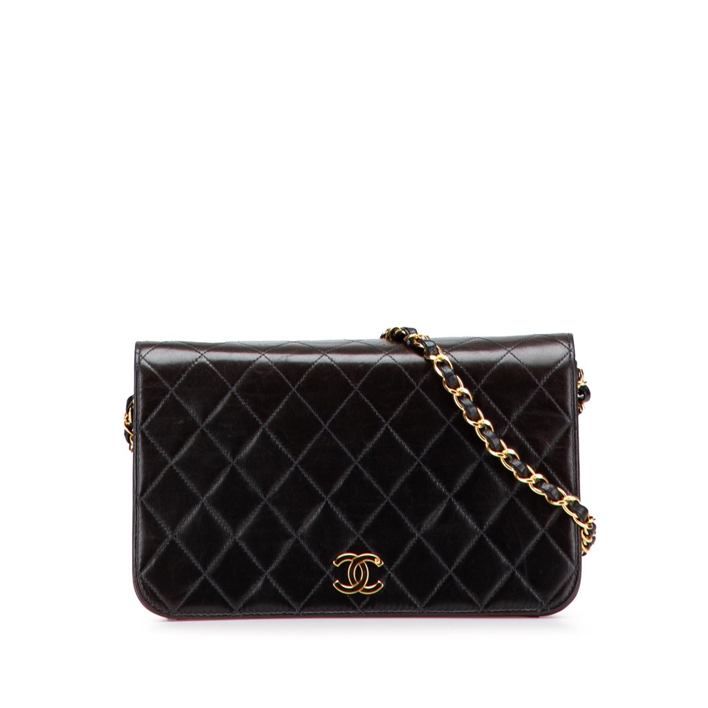 Chanel CC Quilted Lambskin Full Single Flap